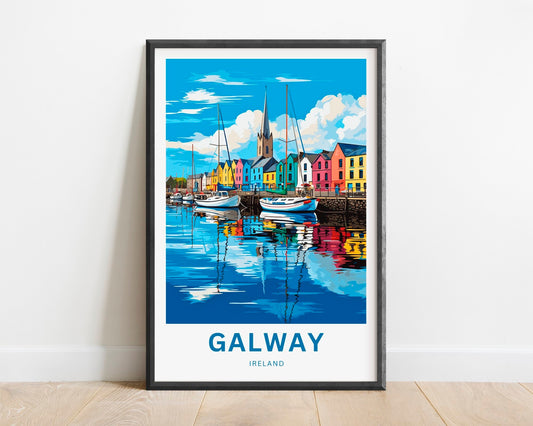 Galway Travel Poster