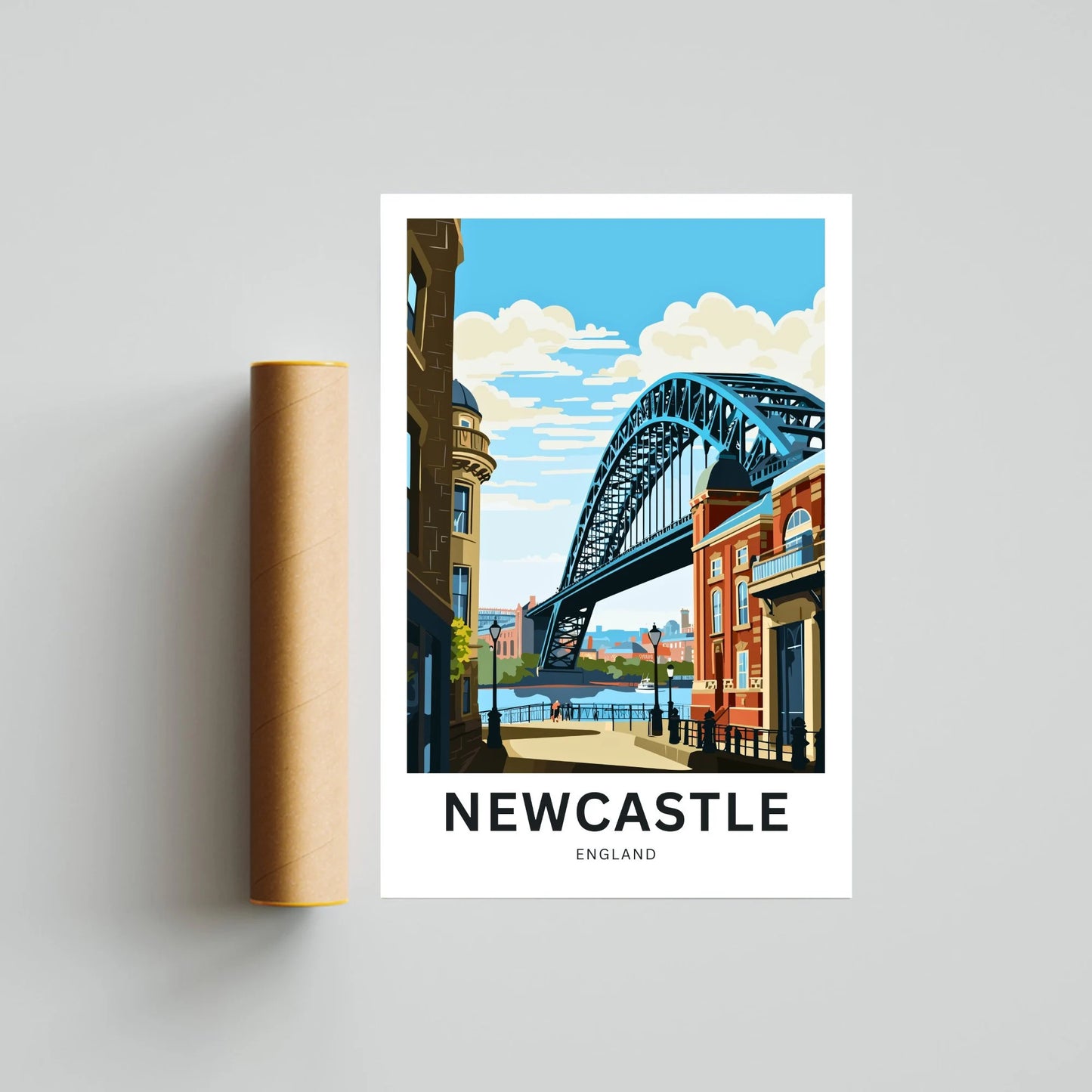 Newcastle Travel Poster