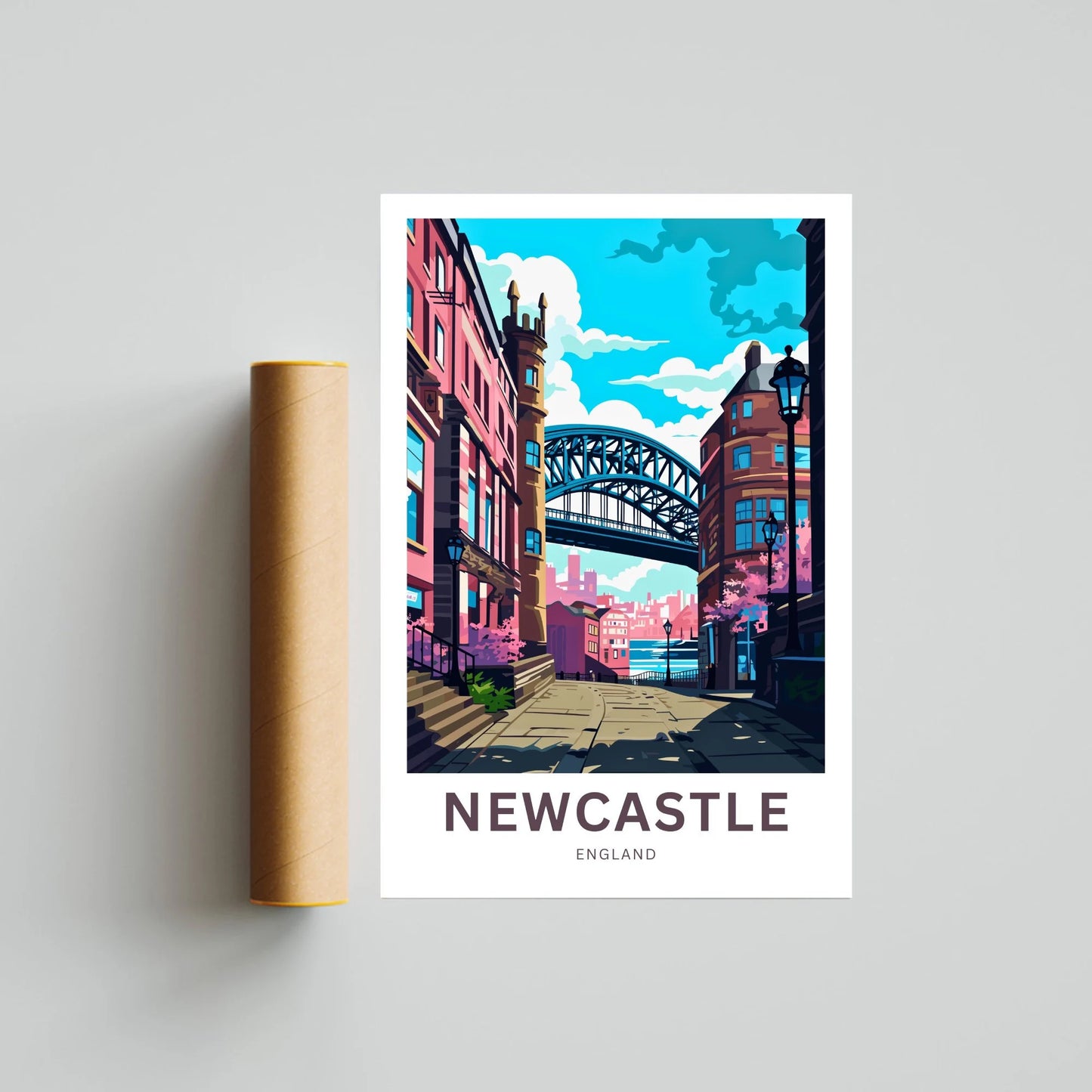 Newcastle Travel Poster