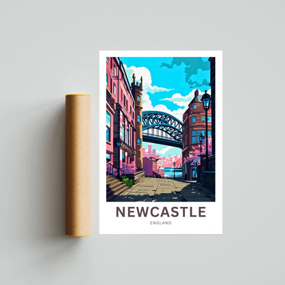 Newcastle Travel Poster