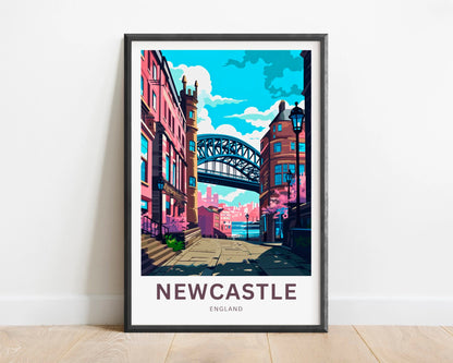 Newcastle Travel Poster