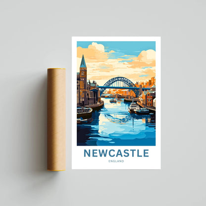 Newcastle Travel Poster