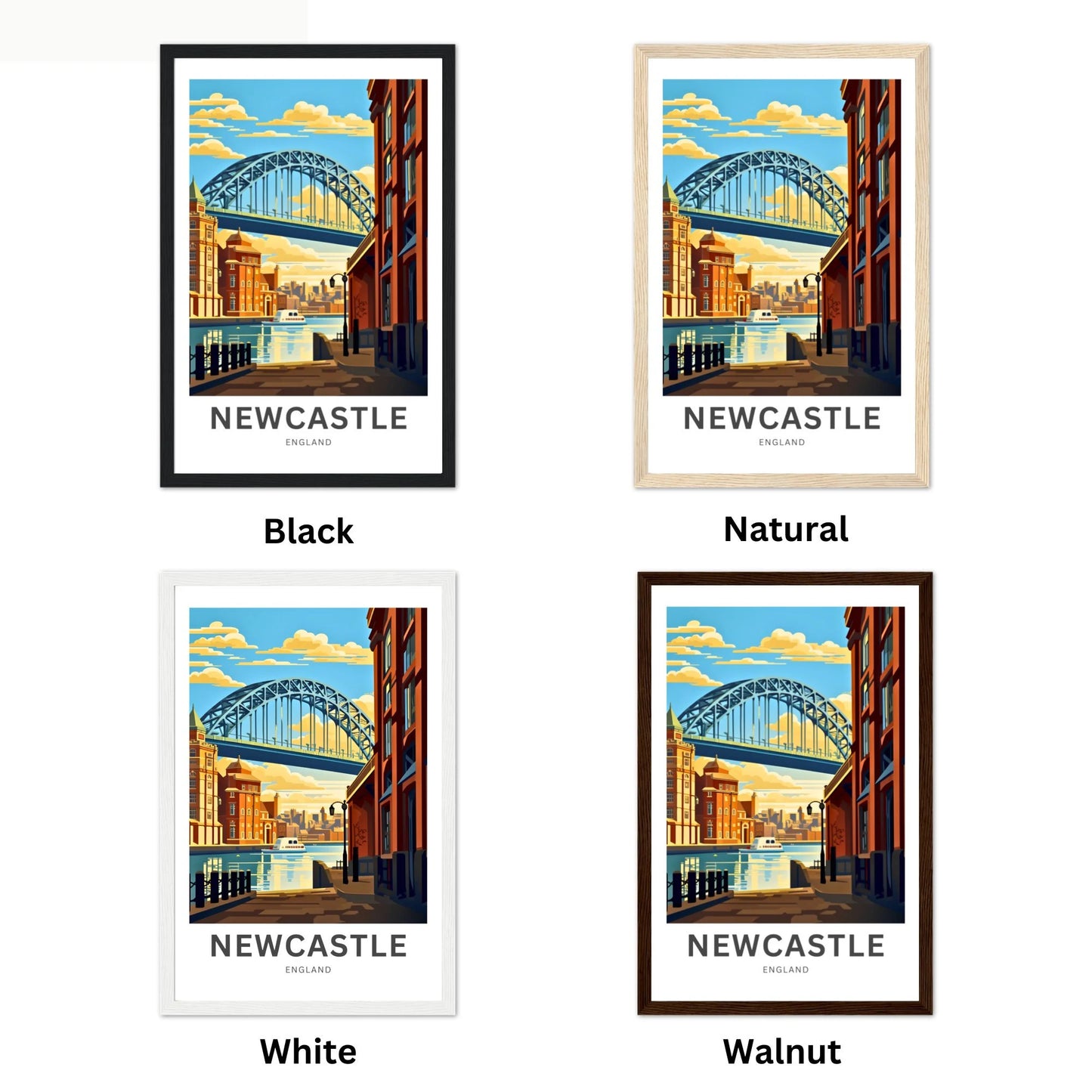 Newcastle Travel Poster