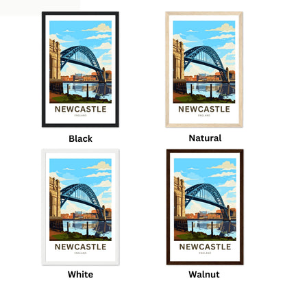 Newcastle Travel Poster