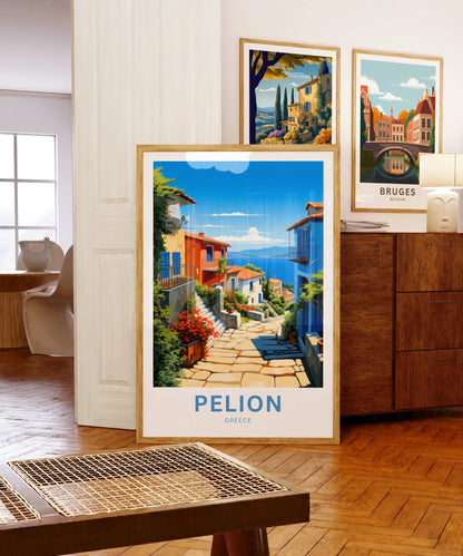 Pelion Travel Poster