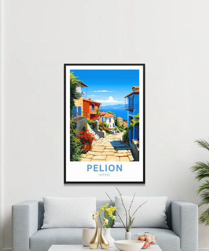 Pelion Travel Poster