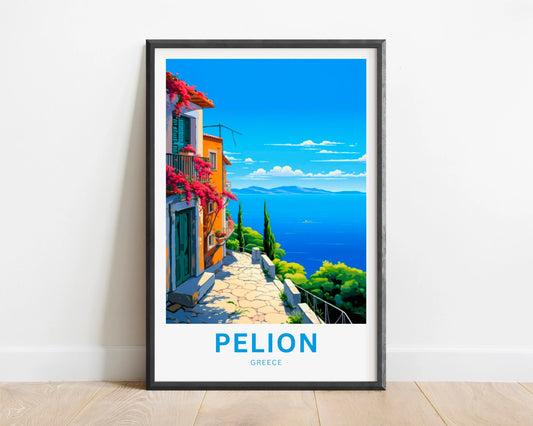 Pelion Travel Poster