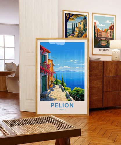 Pelion Travel Poster