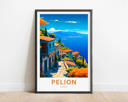 Pelion Travel Poster