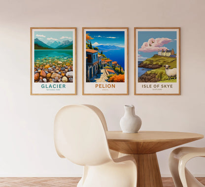 Pelion Travel Poster