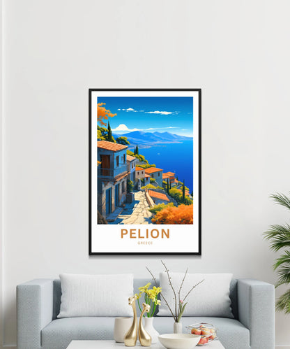 Pelion Travel Poster