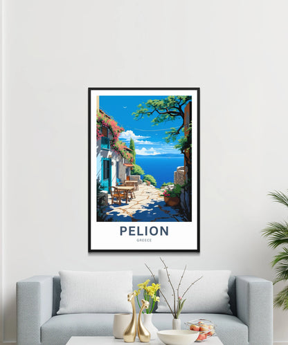 Pelion Travel Poster