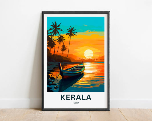 Kerala Travel Poster