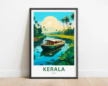 Kerala Travel Poster