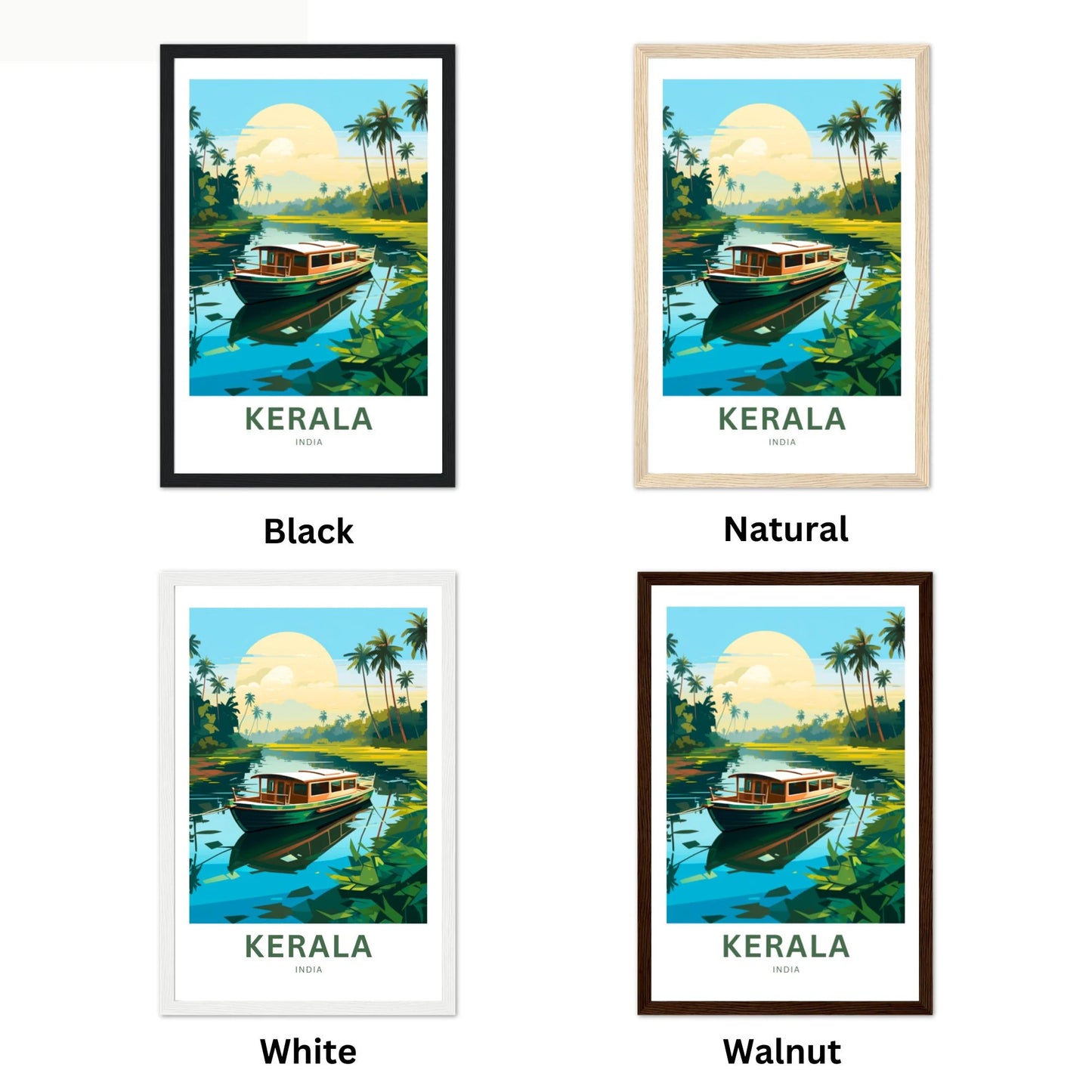 Kerala Travel Poster