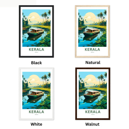 Kerala Travel Poster
