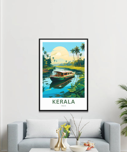 Kerala Travel Poster