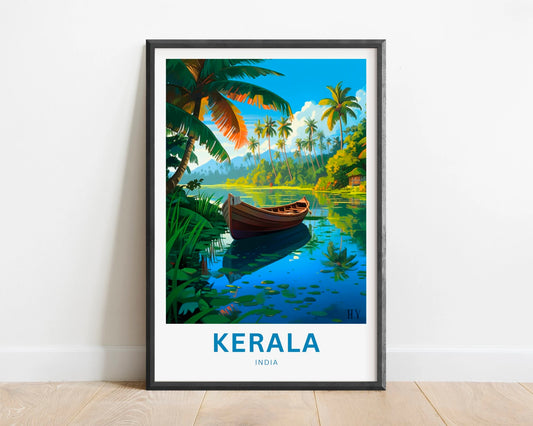 Kerala Travel Poster