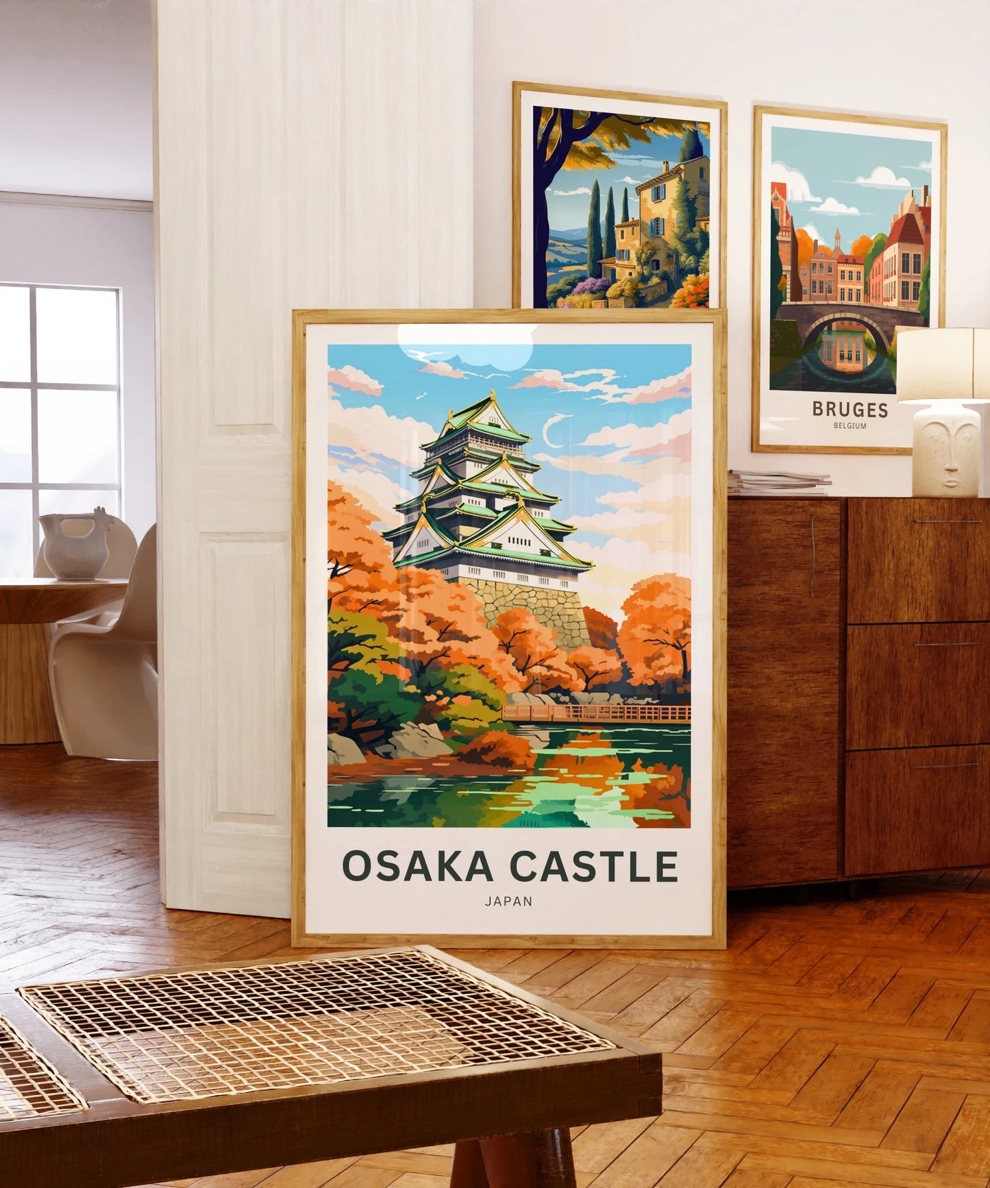 Osaka Castle Travel Poster