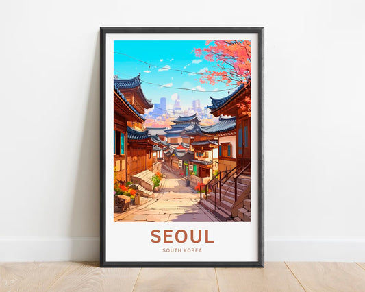 Seoul Travel Poster