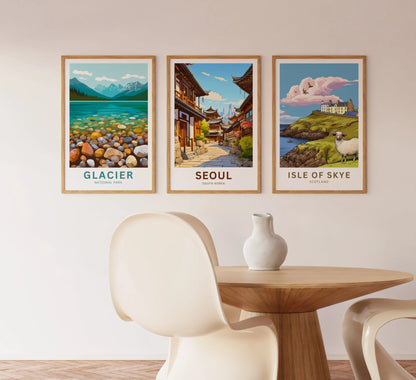 Seoul Travel Poster