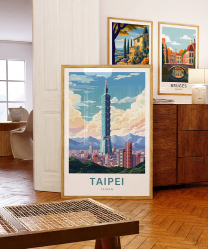 Taipei Travel Poster