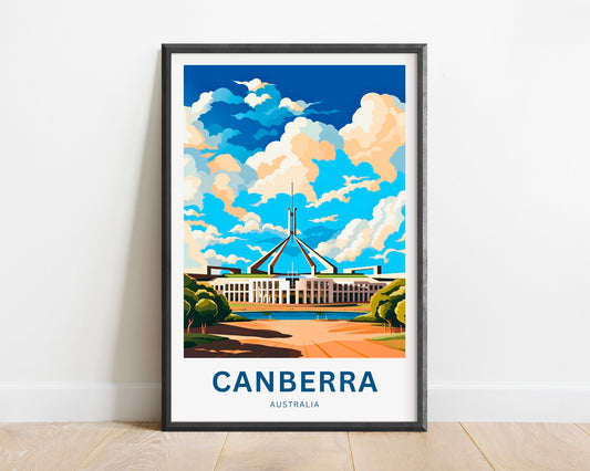 Canberra Travel Poster