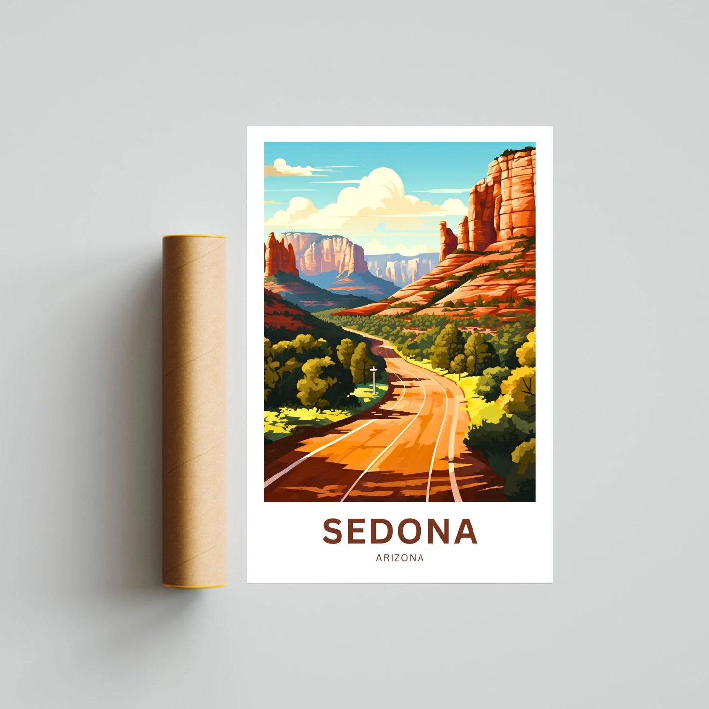 Sedona Travel Poster