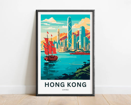Hong kong Travel Poster