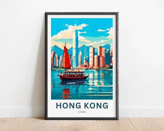Hong kong Travel Poster