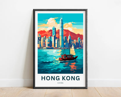 Hong kong Travel Poster