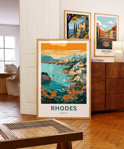 Rhodes Travel Poster