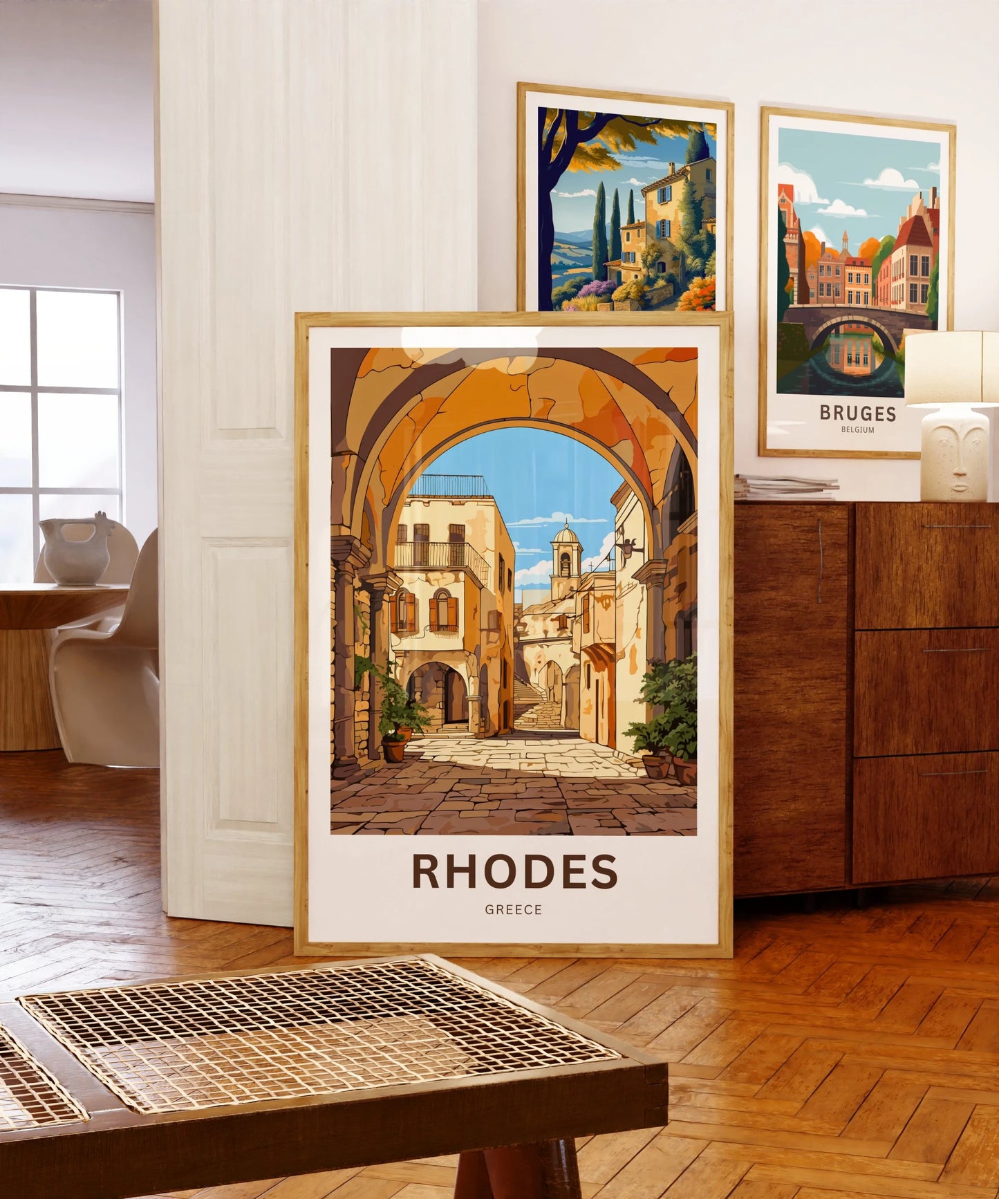 Rhodes Travel Poster