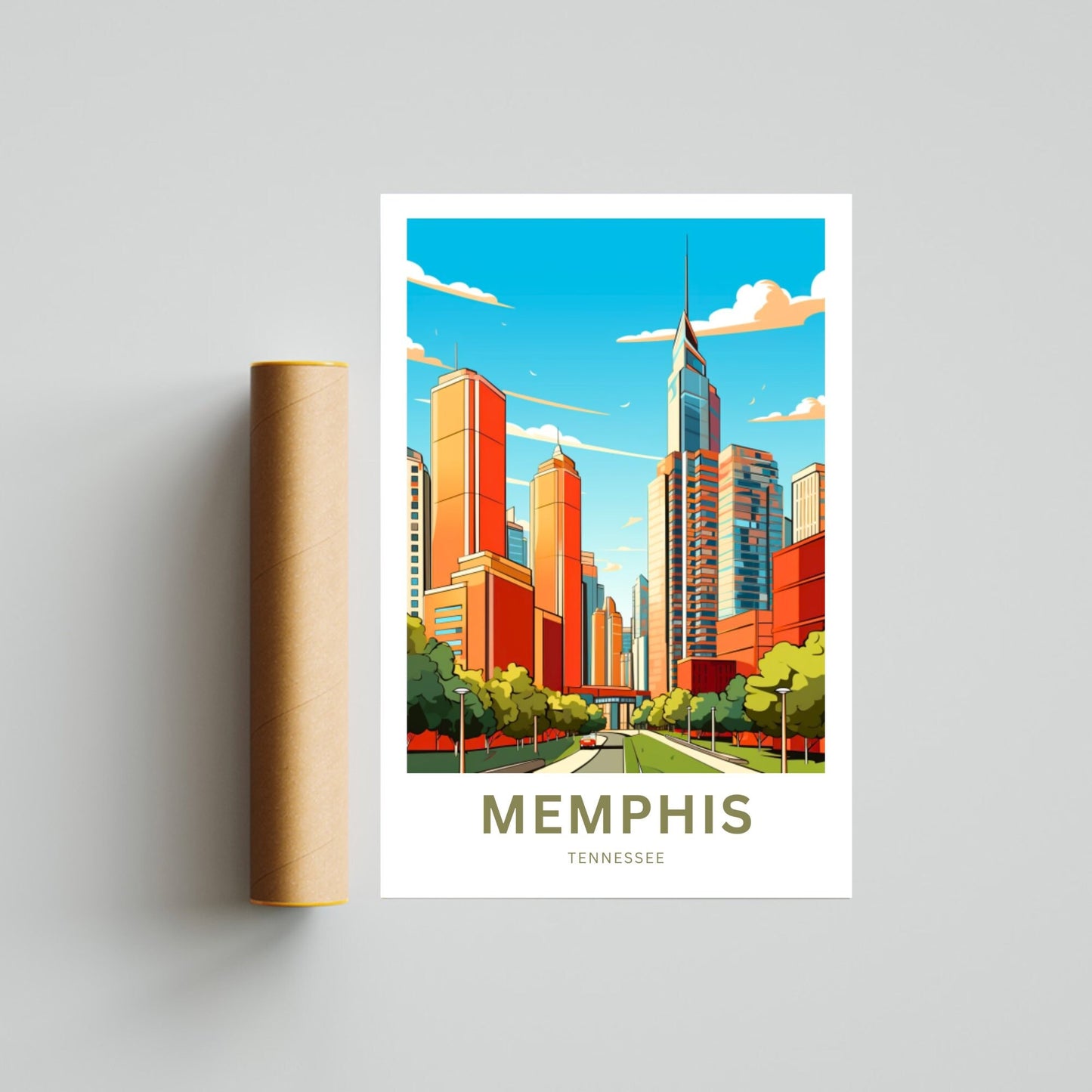 Memphis Travel Poster
