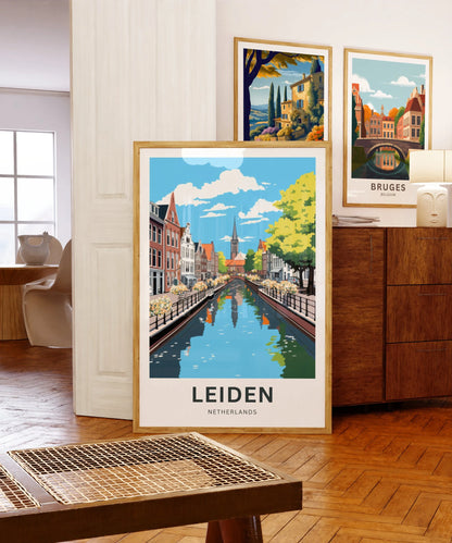Leiden Travel Poster