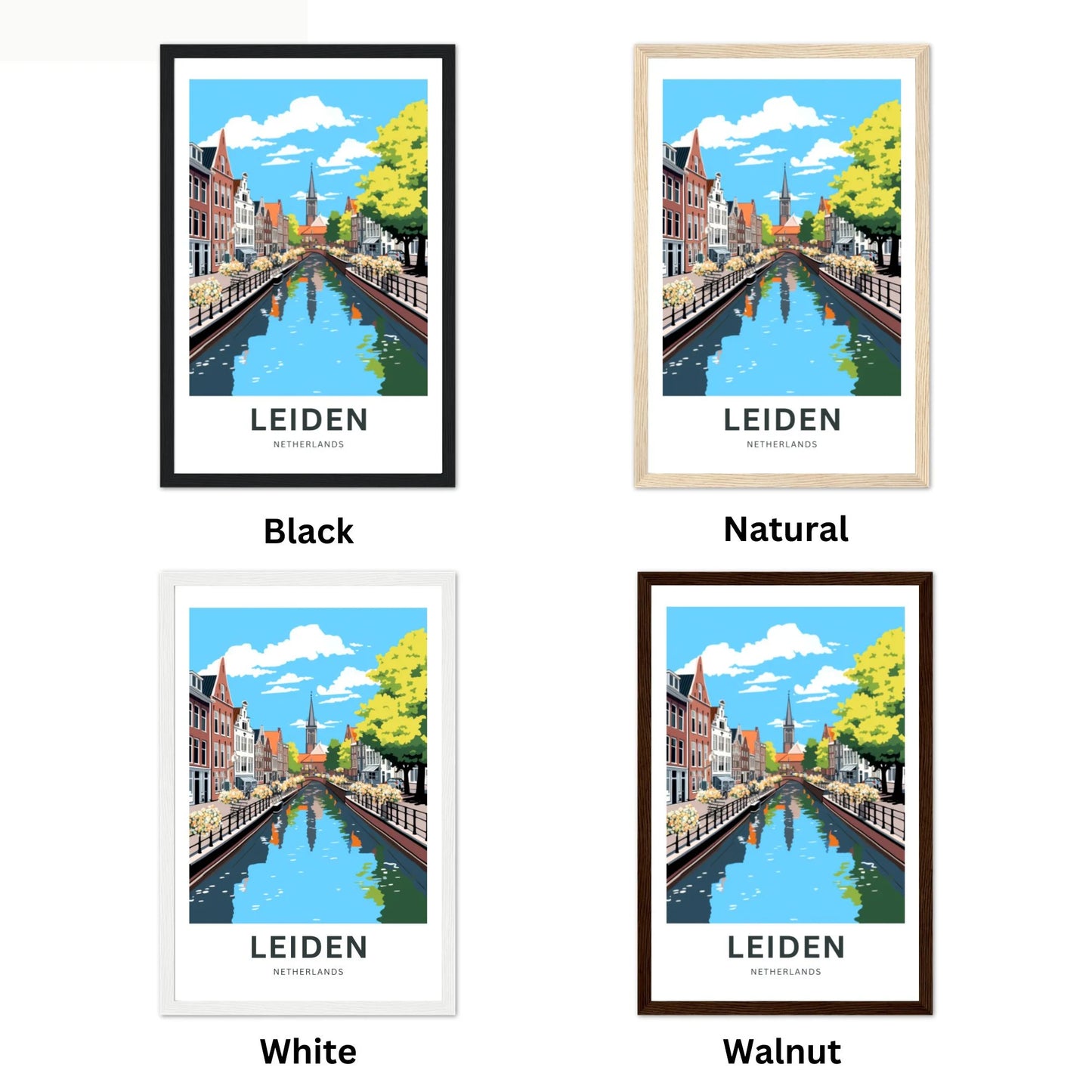 Leiden Travel Poster