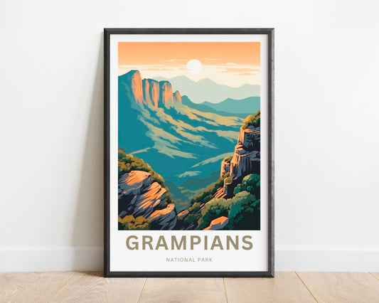 Grampians Travel Poster