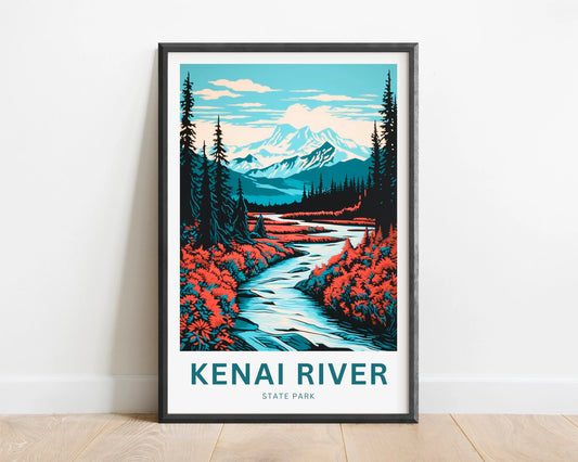 Kenai River Travel Poster