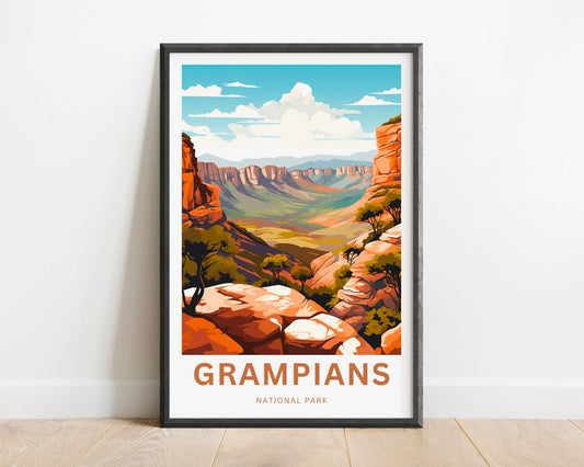 Grampians Travel Poster