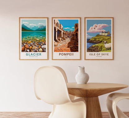 Pompeii Travel Poster