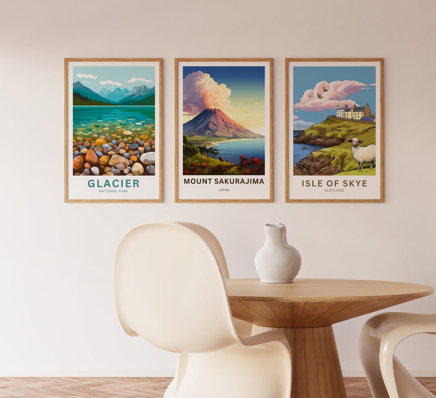 Mount Sakurajima Travel Poster