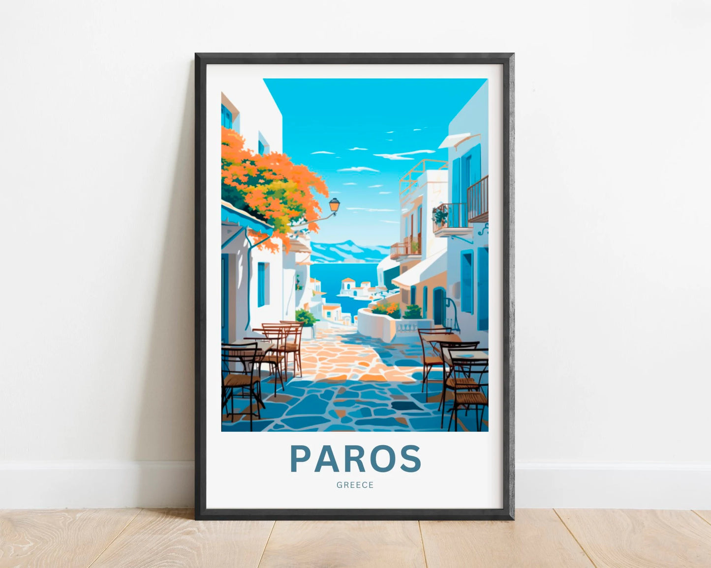 Paros Island Travel Poster