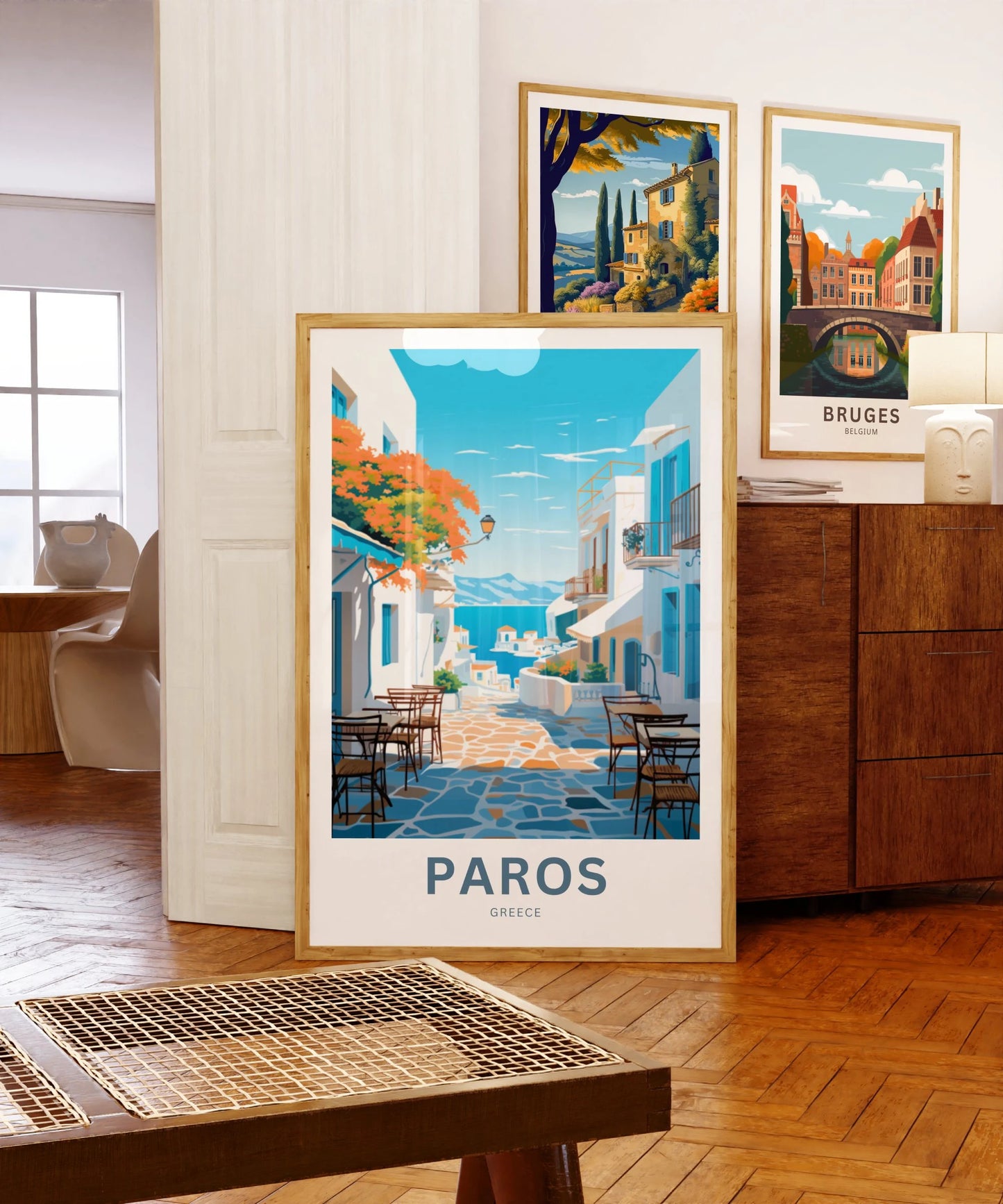 Paros Island Travel Poster