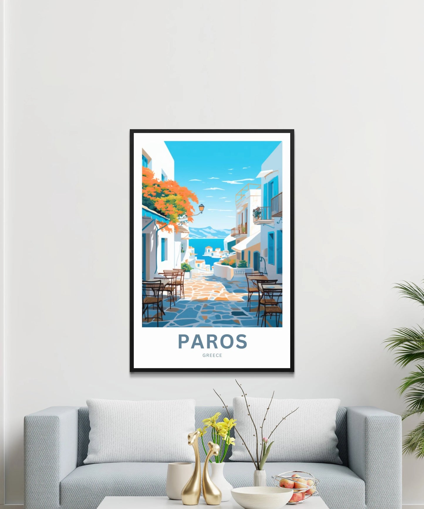 Paros Island Travel Poster