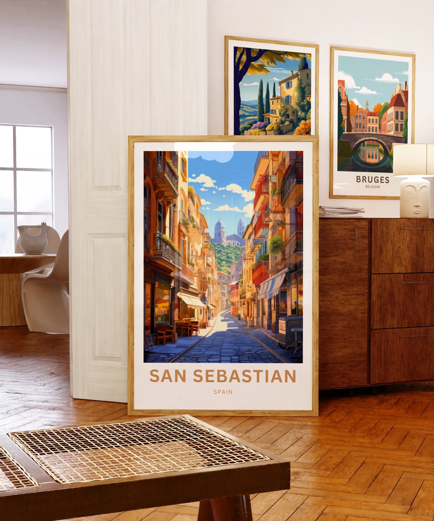 San Sebastian Print - San Sebastian poster, Spain Wall Art, Framed present, Gift Spain Present - TravelTreasureCo