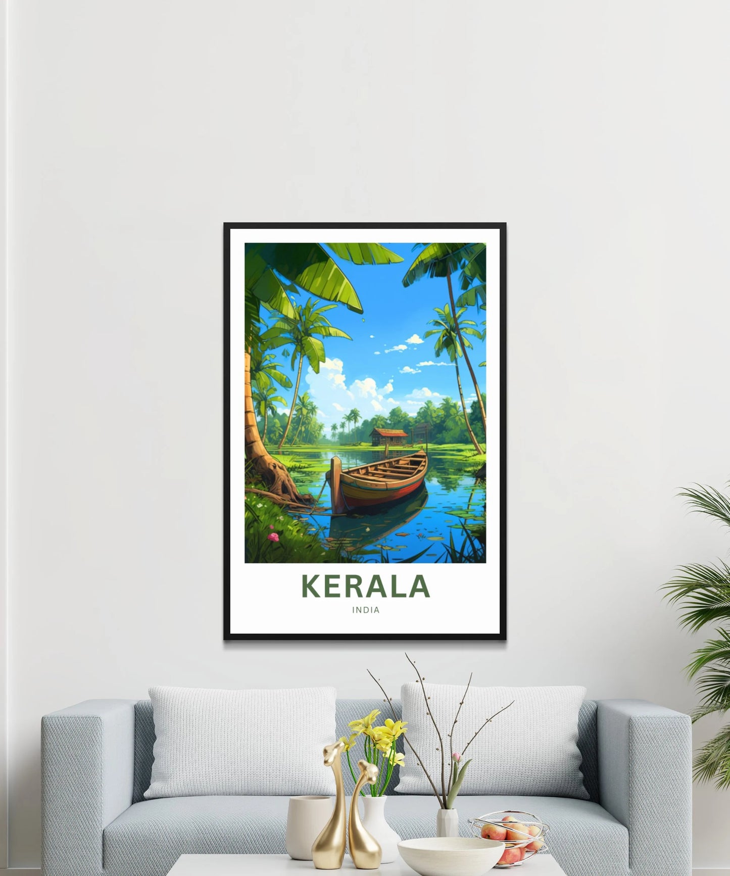 Kerala Travel Poster