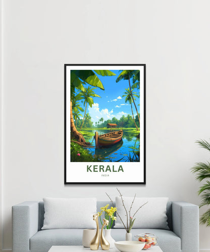 Kerala Travel Poster