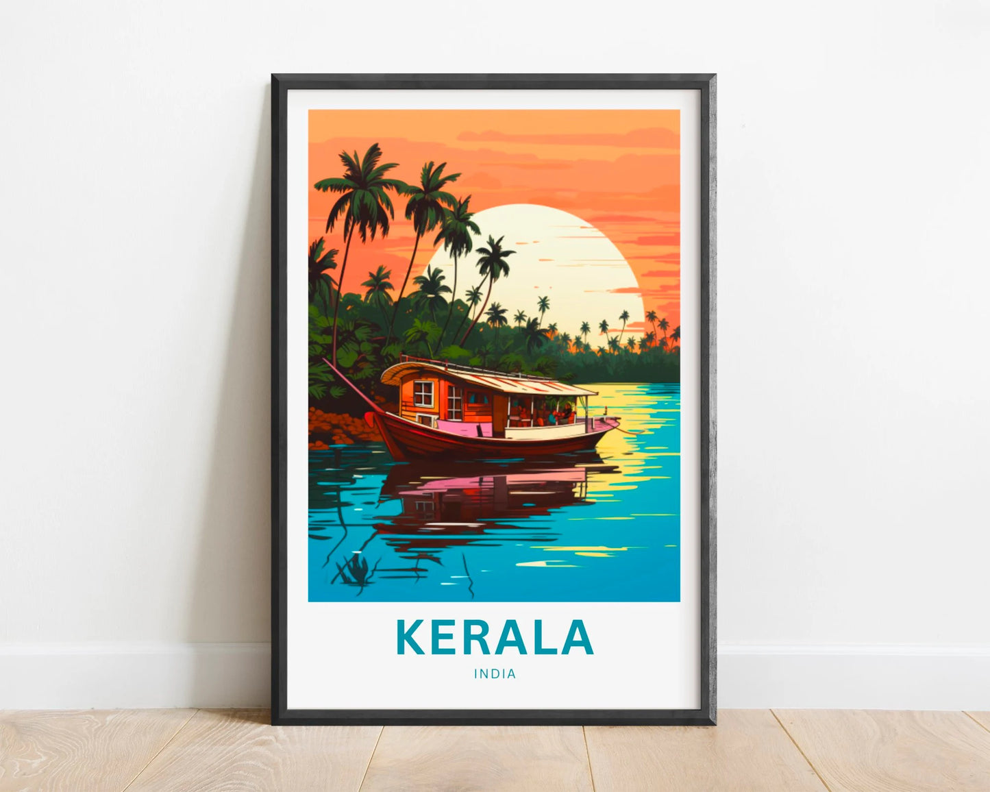 Kerala Travel Poster
