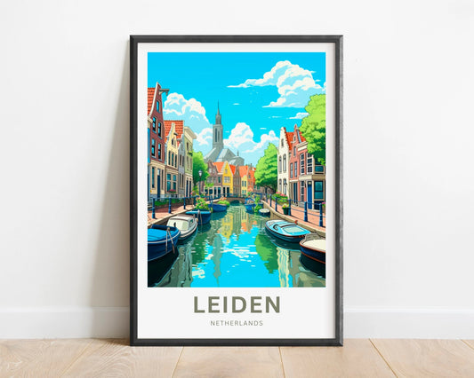 Leiden Travel Poster