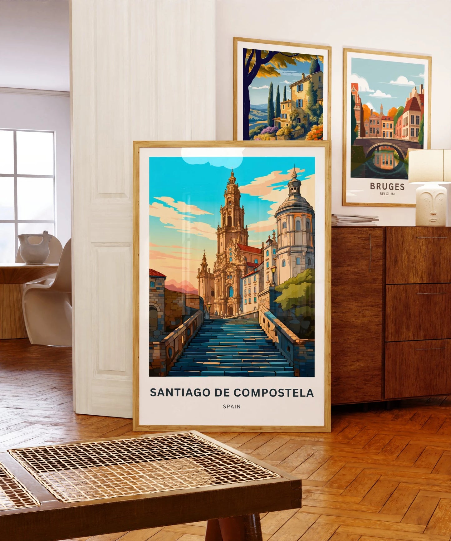 Santiago de Compostela Travel Poster